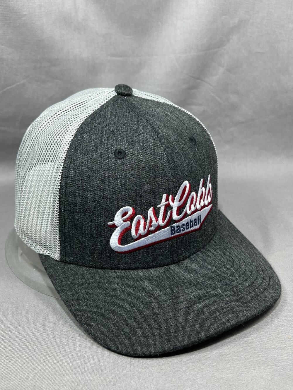 East Cobb Baseball The Game Trucker Mesh Hat Gray Marietta Georgia Snapback Cap